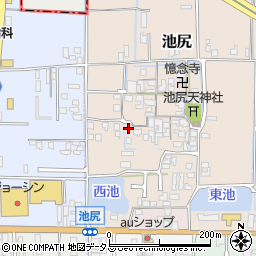 奈良県大和高田市池尻295周辺の地図