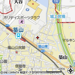 奈良県大和高田市築山702周辺の地図