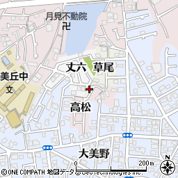 大阪府堺市東区草尾1090-5周辺の地図
