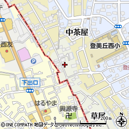 大阪府堺市東区草尾269周辺の地図