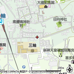 奈良県桜井市三輪263周辺の地図