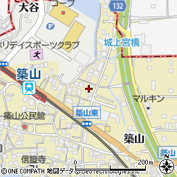 奈良県大和高田市築山709周辺の地図