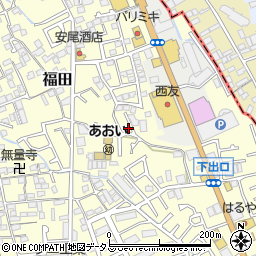 大阪府堺市中区福田1097周辺の地図