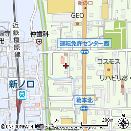 奈良県橿原市葛本町268-6周辺の地図