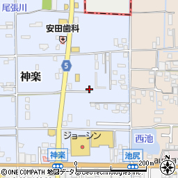 奈良県大和高田市神楽262周辺の地図