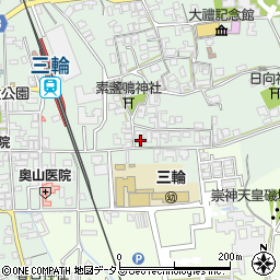 奈良県桜井市三輪257周辺の地図