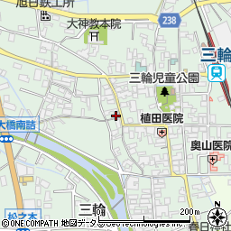 奈良県桜井市三輪567周辺の地図