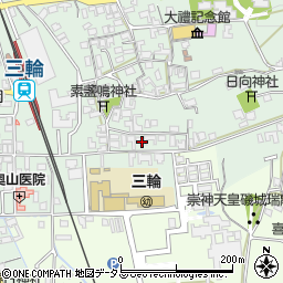 奈良県桜井市三輪260周辺の地図