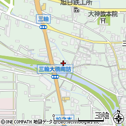 奈良県桜井市三輪962周辺の地図