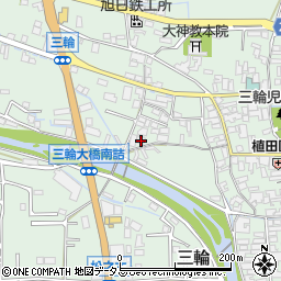 奈良県桜井市三輪639周辺の地図