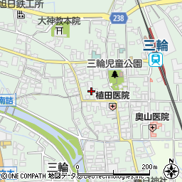 奈良県桜井市三輪535-4周辺の地図