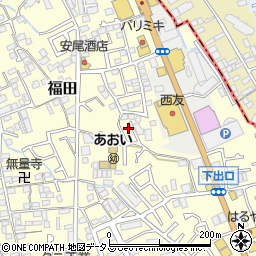 大阪府堺市中区福田1098周辺の地図