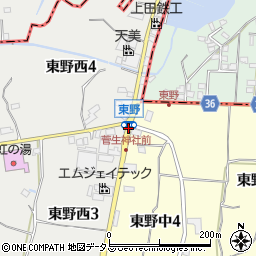 東野周辺の地図