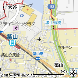奈良県大和高田市築山716周辺の地図