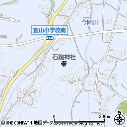 石鎚神社周辺の地図