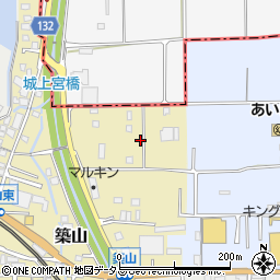 奈良県大和高田市築山51周辺の地図