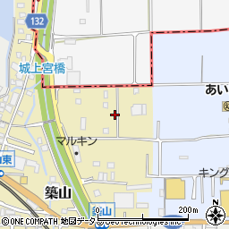 奈良県大和高田市築山51周辺の地図