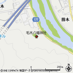 毛木八幡神社周辺の地図