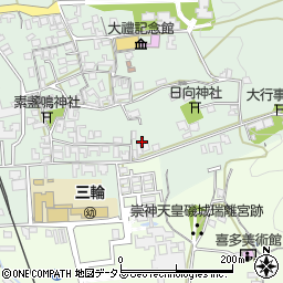 奈良県桜井市三輪81周辺の地図