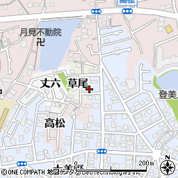 大阪府堺市東区草尾1097-12周辺の地図