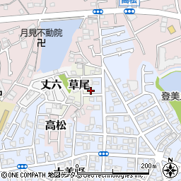 大阪府堺市東区草尾1097-12周辺の地図