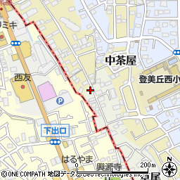大阪府堺市東区草尾263周辺の地図