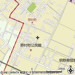 三重県伊勢市野村町周辺の地図