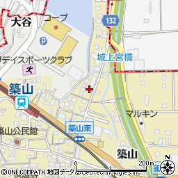 奈良県大和高田市築山712周辺の地図