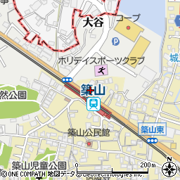 奈良県大和高田市築山420-1周辺の地図