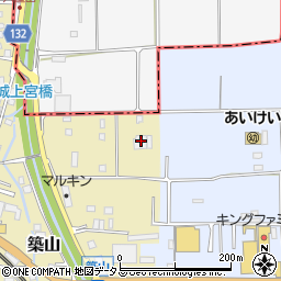 奈良県大和高田市築山46周辺の地図