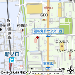 奈良県橿原市葛本町268-1周辺の地図