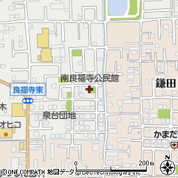 南良福寺公民館周辺の地図