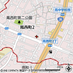 セブンイレブン堺鳳西町２丁店周辺の地図