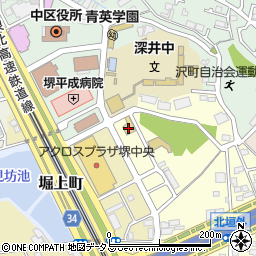 やまさん 阪本深井店周辺の地図