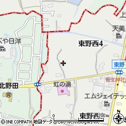 大阪府大阪狭山市東野西4丁目780周辺の地図