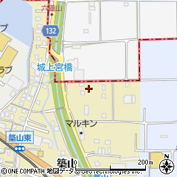 奈良県大和高田市築山62周辺の地図