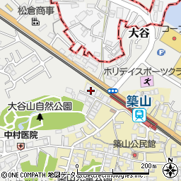 奈良県大和高田市築山785周辺の地図