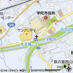 奈良県宇陀市榛原下井足周辺の地図