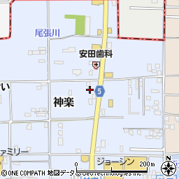 奈良県大和高田市神楽268周辺の地図