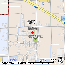 憶念寺周辺の地図