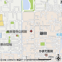 奈良県香芝市鎌田499周辺の地図