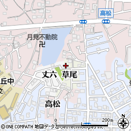 大阪府堺市東区草尾1093周辺の地図