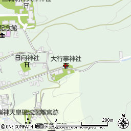 大行事神社周辺の地図