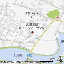大湊地区コミュニティセンター周辺の地図