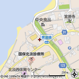 ＤＣＭ北淡店駐車場周辺の地図