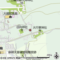 奈良県桜井市三輪148-3周辺の地図