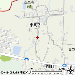 大阪府富田林市平町周辺の地図