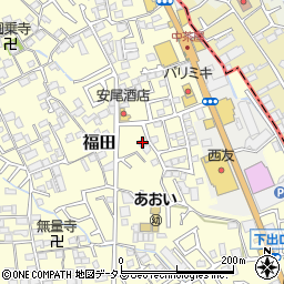 大阪府堺市中区福田1100周辺の地図