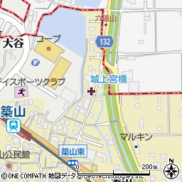 奈良県大和高田市築山92周辺の地図