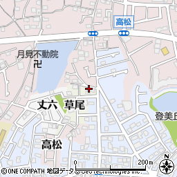 大阪府堺市東区草尾1096周辺の地図